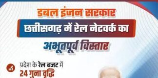 डबल इंजन सरकार में छत्तीसगढ़ में रेल अधोसंरचना का हो रहा अभूतपूर्व विस्तार : मुख्यमंत्री विष्णुदेव साय